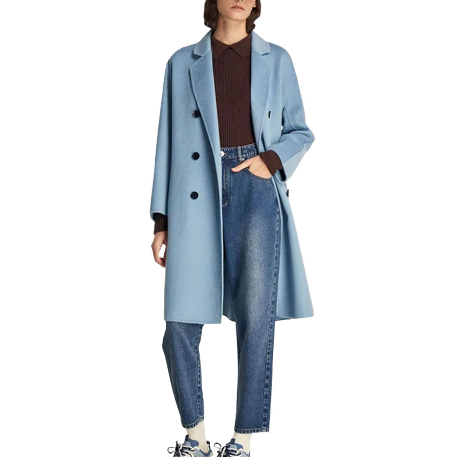 Double-Breasted Wool Coat