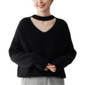 100% Cashmere V-Neck Pullover