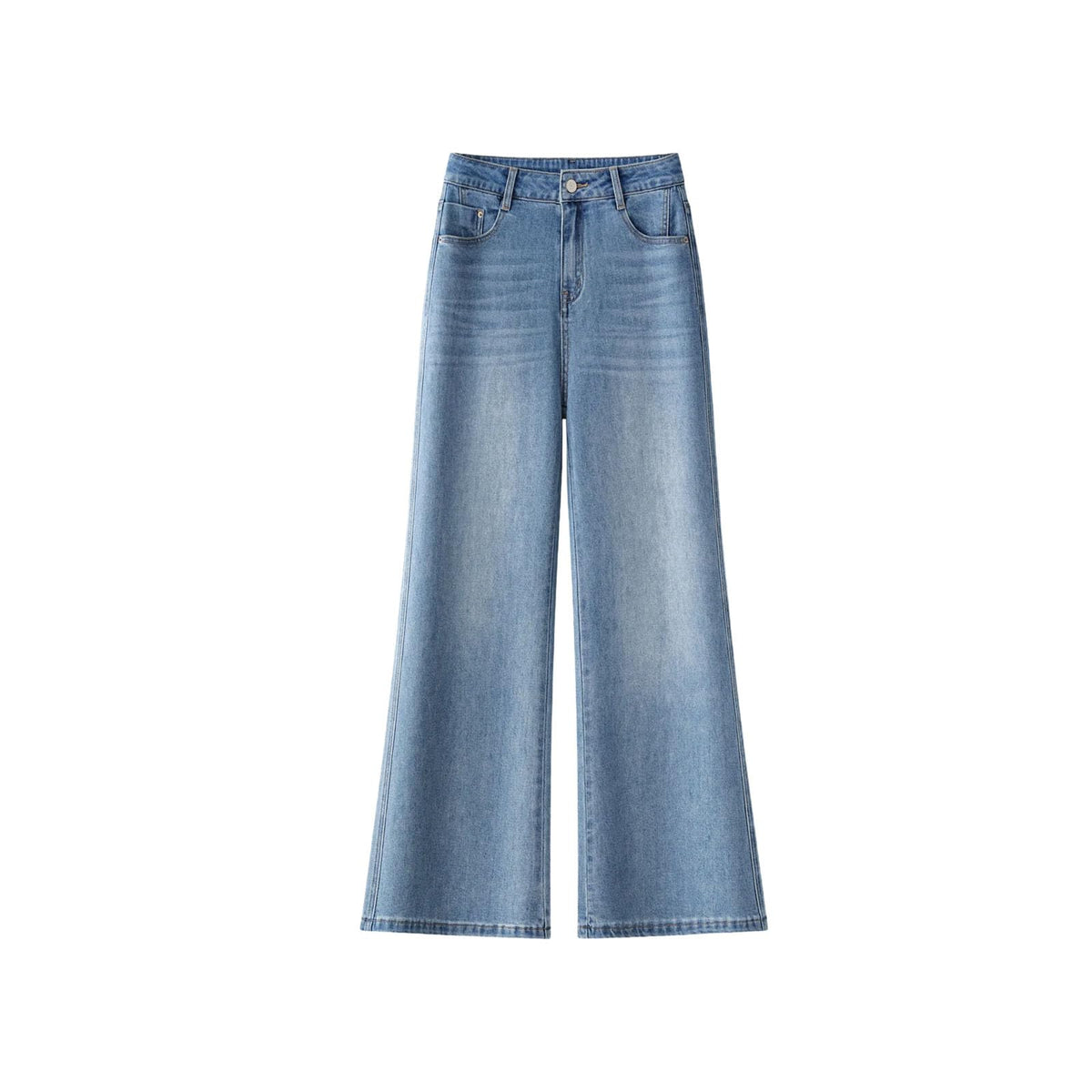 Wide Leg Straight Jeans