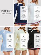 Zip Top & Pleated Skort Set