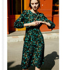 French Silk Midi Dress