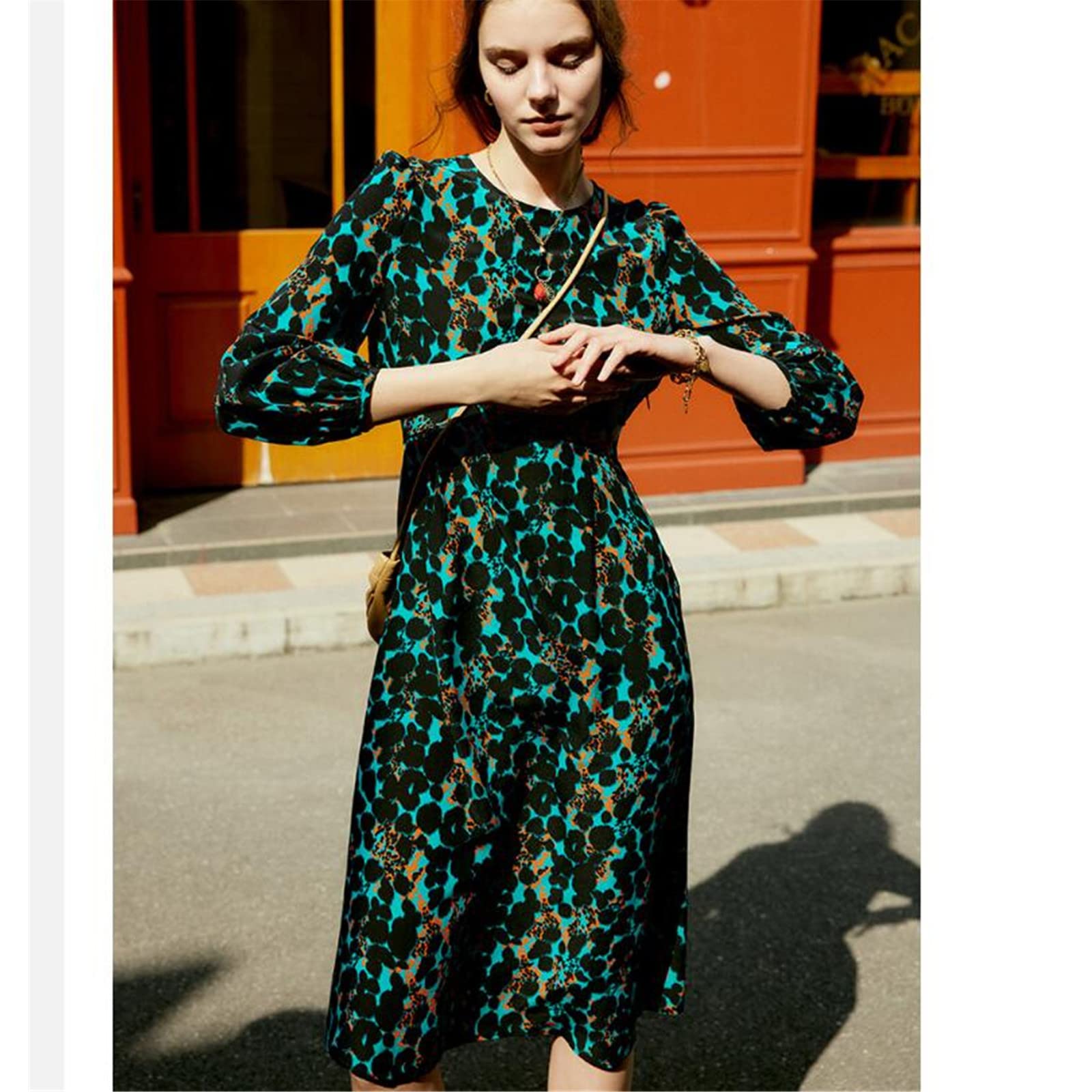 French Silk Midi Dress