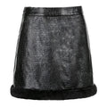 High-Waist Leather Skirt