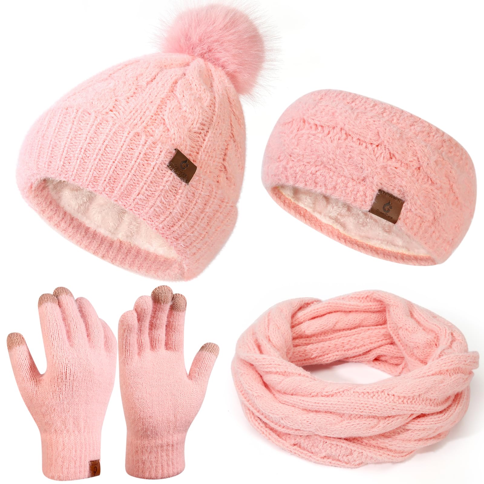 Winter Beanie, Scarf & Gloves Set