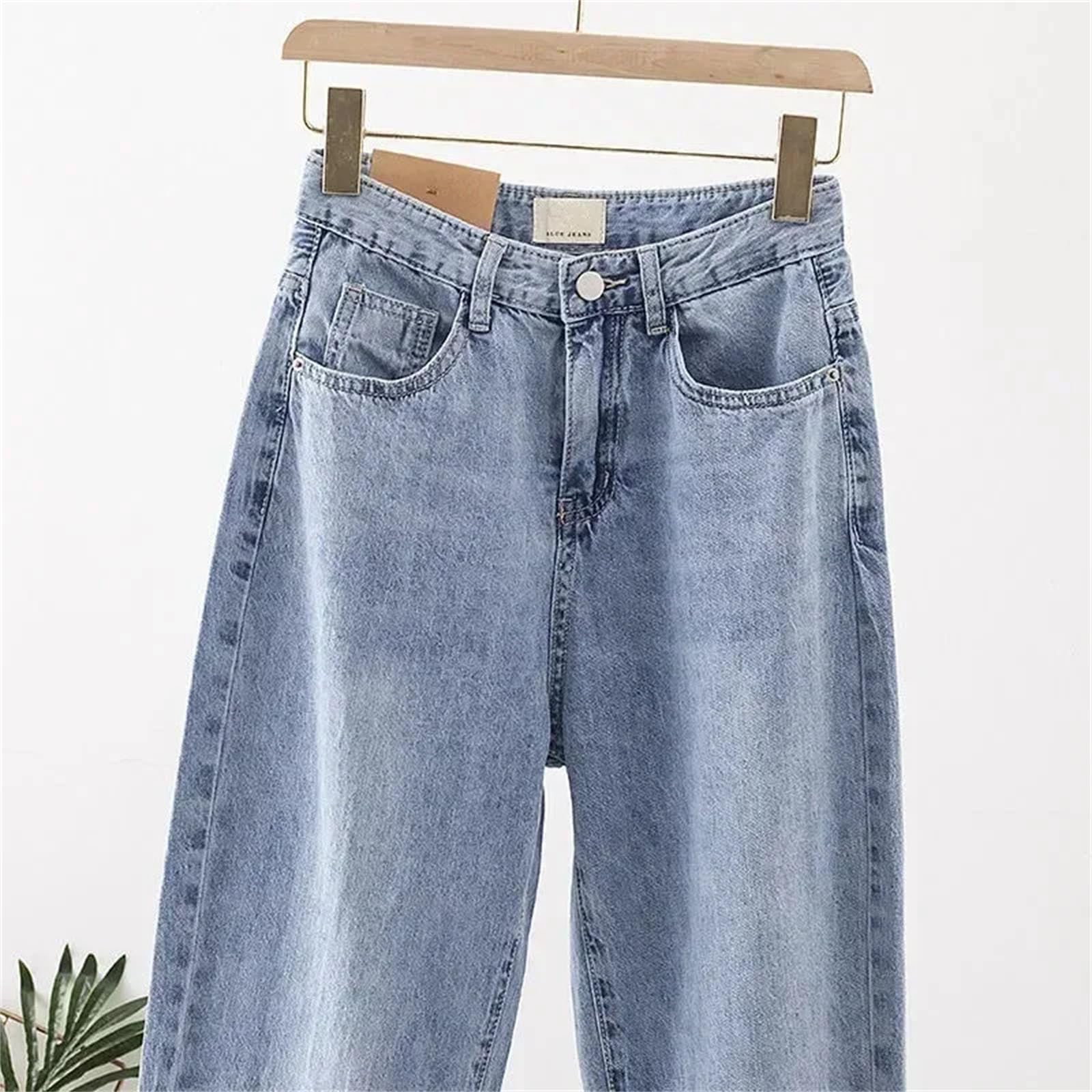 High-Waist Baggy Jeans