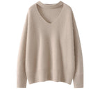 100% Cashmere V-Neck Pullover