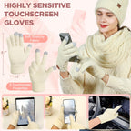 Winter Beanie, Scarf & Gloves Set
