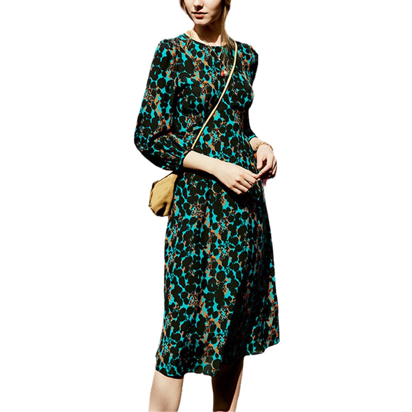 French Silk Midi Dress