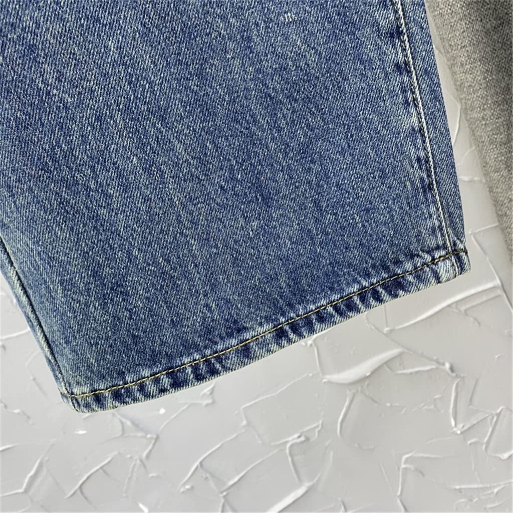 High-Waist Wide Leg Denim Pants