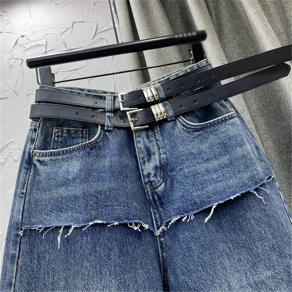 High-Waist Wide Leg Denim Pants