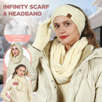 Winter Beanie, Scarf & Gloves Set
