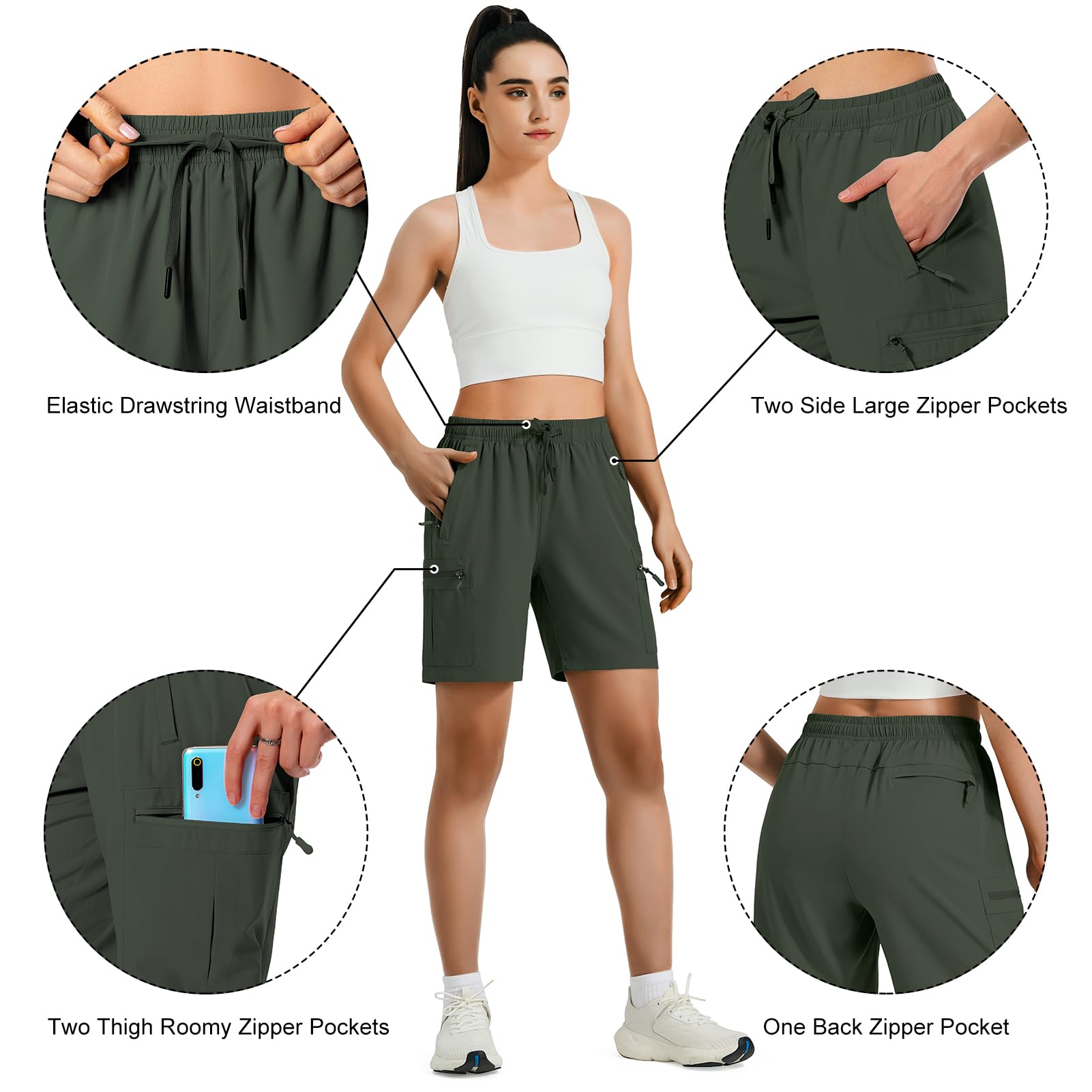 Quick-Dry Cargo Shorts