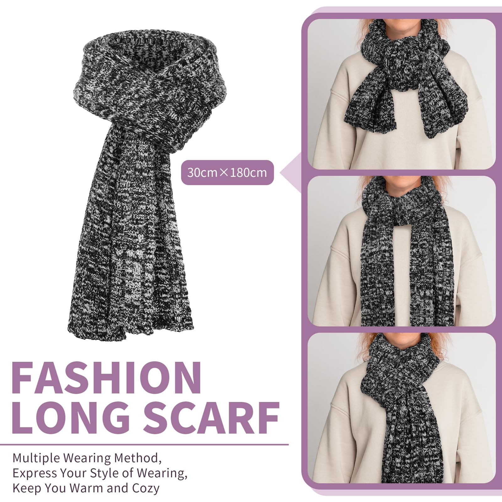 Winter Beanie, Scarf & Gloves Set