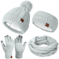 Winter Beanie, Scarf & Gloves Set