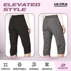 Women's Performance Capri Pants (2-Pack)