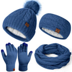 Winter Beanie, Scarf & Gloves Set