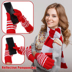 Christmas Hat, Scarf & Gloves Set