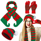 Christmas Hat, Scarf & Gloves Set