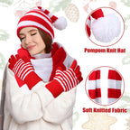 Christmas Hat, Scarf & Gloves Set