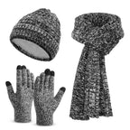 Winter Beanie, Scarf & Gloves Set